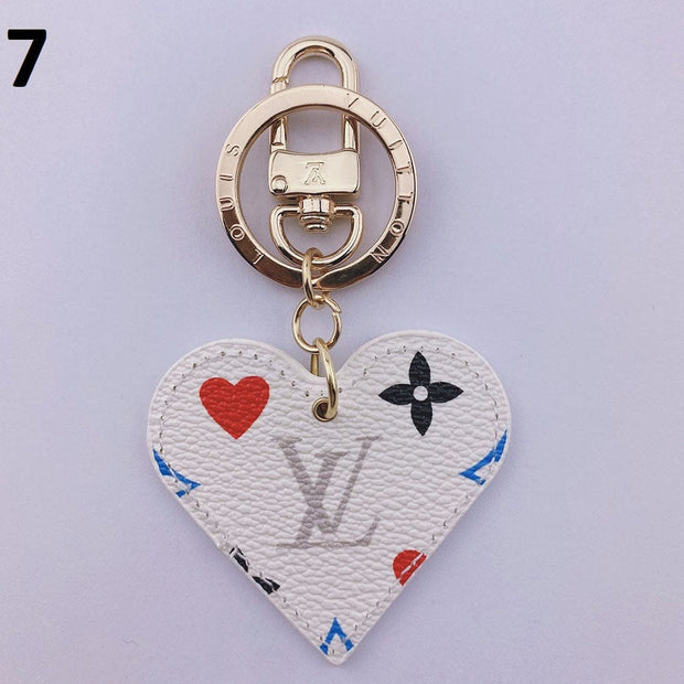 HypedEffects Heart Louis Vuitton And Gucci Keychain | Heart Shaped Keychain