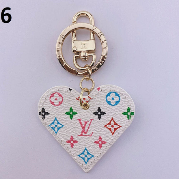 HypedEffects Heart Louis Vuitton And Gucci Keychain | Heart Shaped Keychain