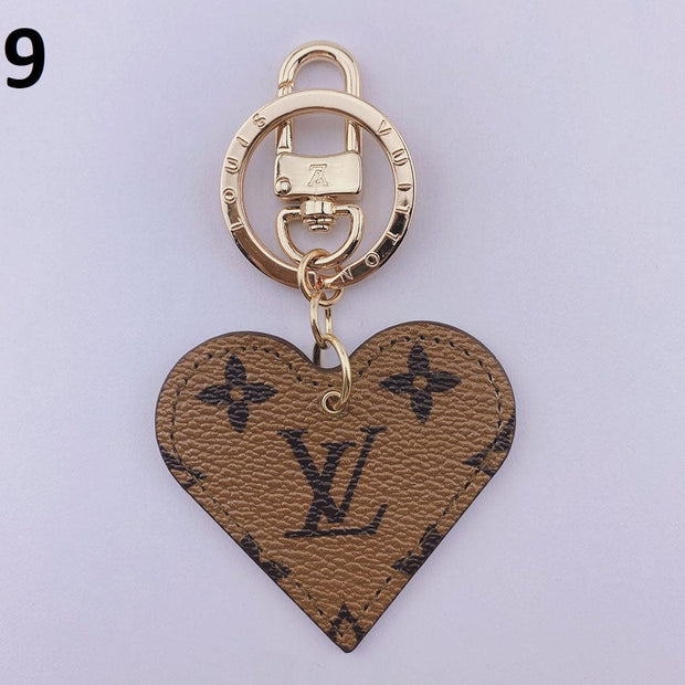 HypedEffects Heart Louis Vuitton And Gucci Keychain | Heart Shaped Keychain