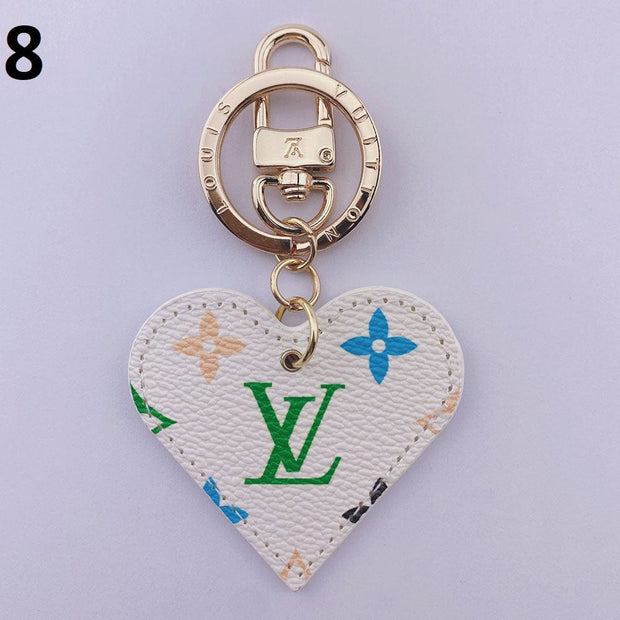 HypedEffects Heart Louis Vuitton And Gucci Keychain | Heart Shaped Keychain
