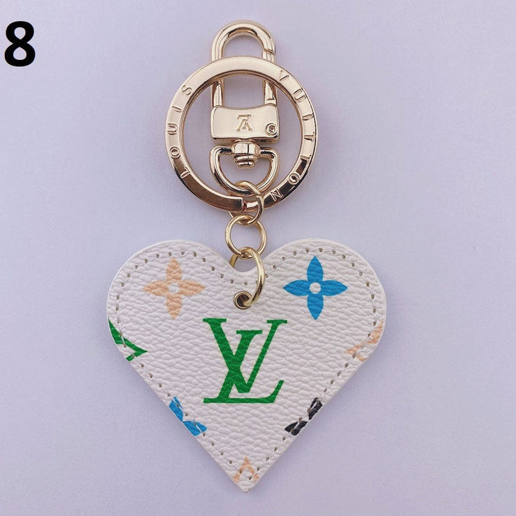 HypedEffects Heart Louis Vuitton And Gucci Keychain | Heart Shaped Keychain