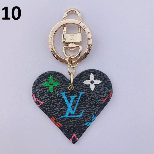 HypedEffects Heart Louis Vuitton And Gucci Keychain | Heart Shaped Keychain