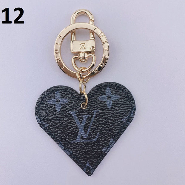 HypedEffects Heart Louis Vuitton And Gucci Keychain | Heart Shaped Keychain