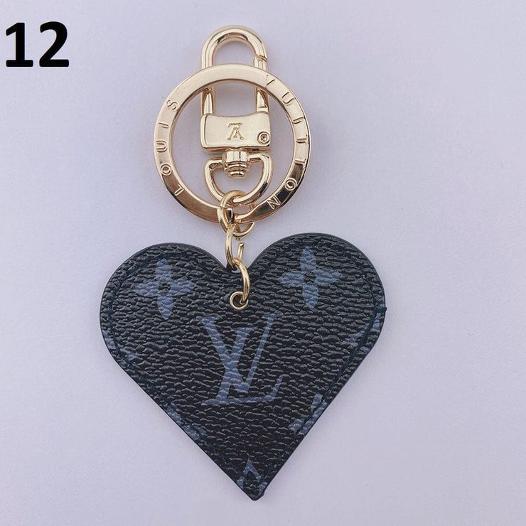 HypedEffects Heart Louis Vuitton And Gucci Keychain | Heart Shaped Keychain