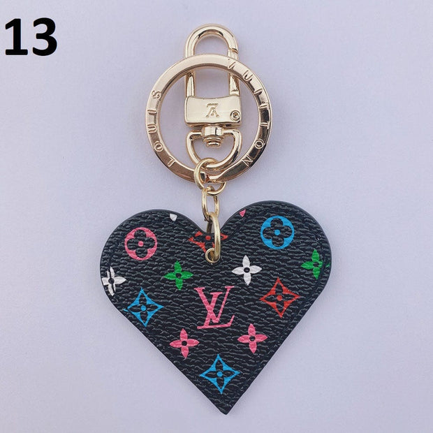 HypedEffects Heart Louis Vuitton And Gucci Keychain | Heart Shaped Keychain