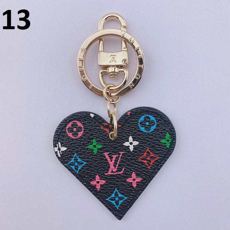 HypedEffects Heart Louis Vuitton And Gucci Keychain | Heart Shaped Keychain