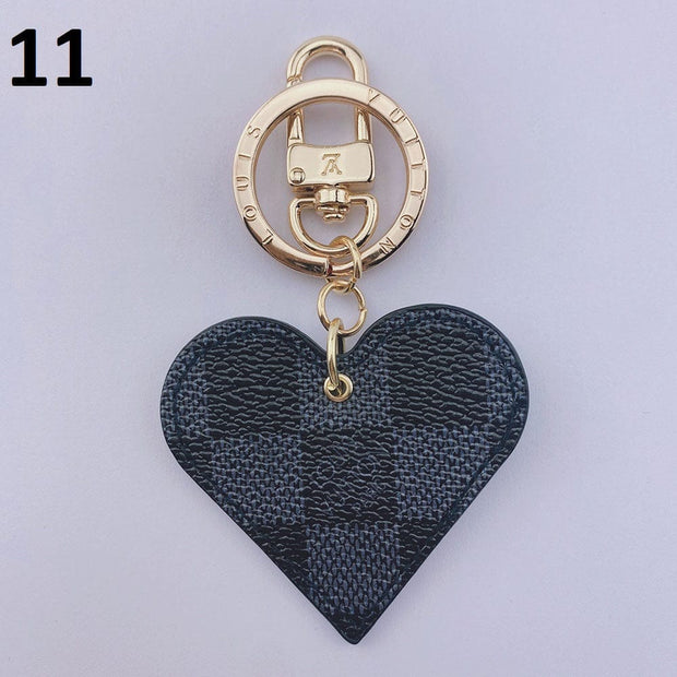 HypedEffects Heart Louis Vuitton And Gucci Keychain | Heart Shaped Keychain