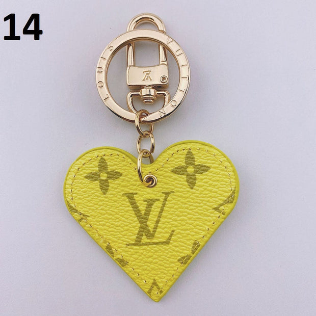 HypedEffects Heart Louis Vuitton And Gucci Keychain | Heart Shaped Keychain