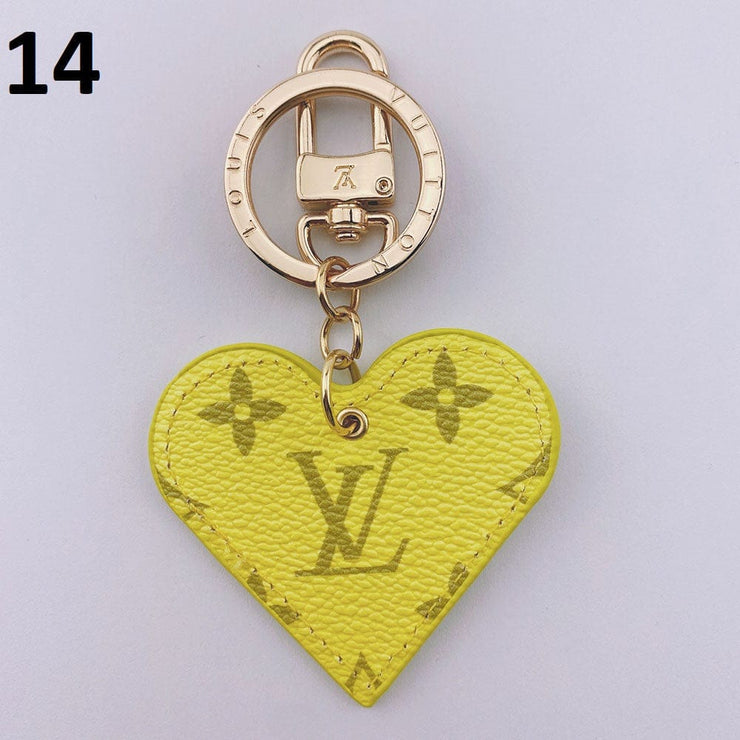 HypedEffects Heart Louis Vuitton And Gucci Keychain | Heart Shaped Keychain