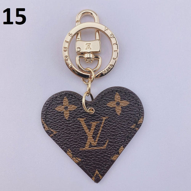 HypedEffects Heart Louis Vuitton And Gucci Keychain | Heart Shaped Keychain
