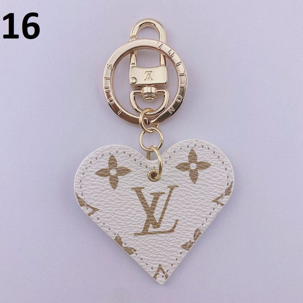 HypedEffects Heart Louis Vuitton And Gucci Keychain | Heart Shaped Keychain