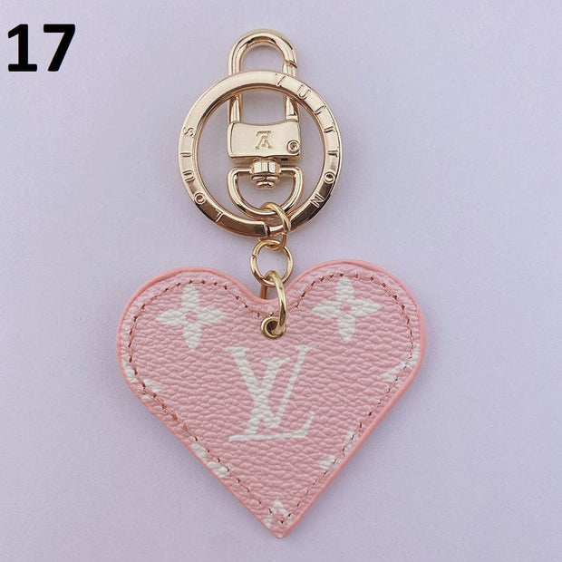 HypedEffects Heart Louis Vuitton And Gucci Keychain | Heart Shaped Keychain