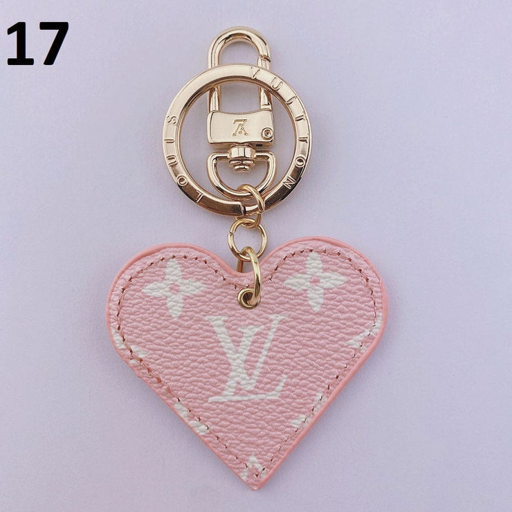 HypedEffects Heart Louis Vuitton And Gucci Keychain | Heart Shaped Keychain
