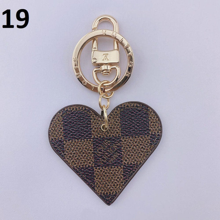 HypedEffects Heart Louis Vuitton And Gucci Keychain | Heart Shaped Keychain