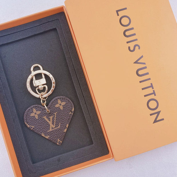HypedEffects Heart Louis Vuitton And Gucci Keychain | Heart Shaped Keychain