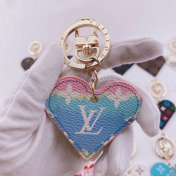 HypedEffects Heart Louis Vuitton And Gucci Keychain | Heart Shaped Keychain