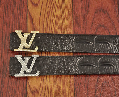 HypedEffects Leather Louis Vuitton Waist Belt For Men