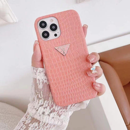 HypedEffects Leather Prada iPhone 15 Cases | Prada Phone Case for iPhone 17