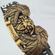 HypedEffects Leather Versace Belt For Men Available in Black and Red