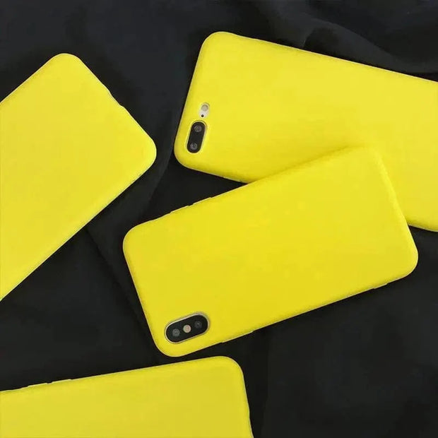 HypedEffects Lemon Yellow Phone Case compatible with iPhone