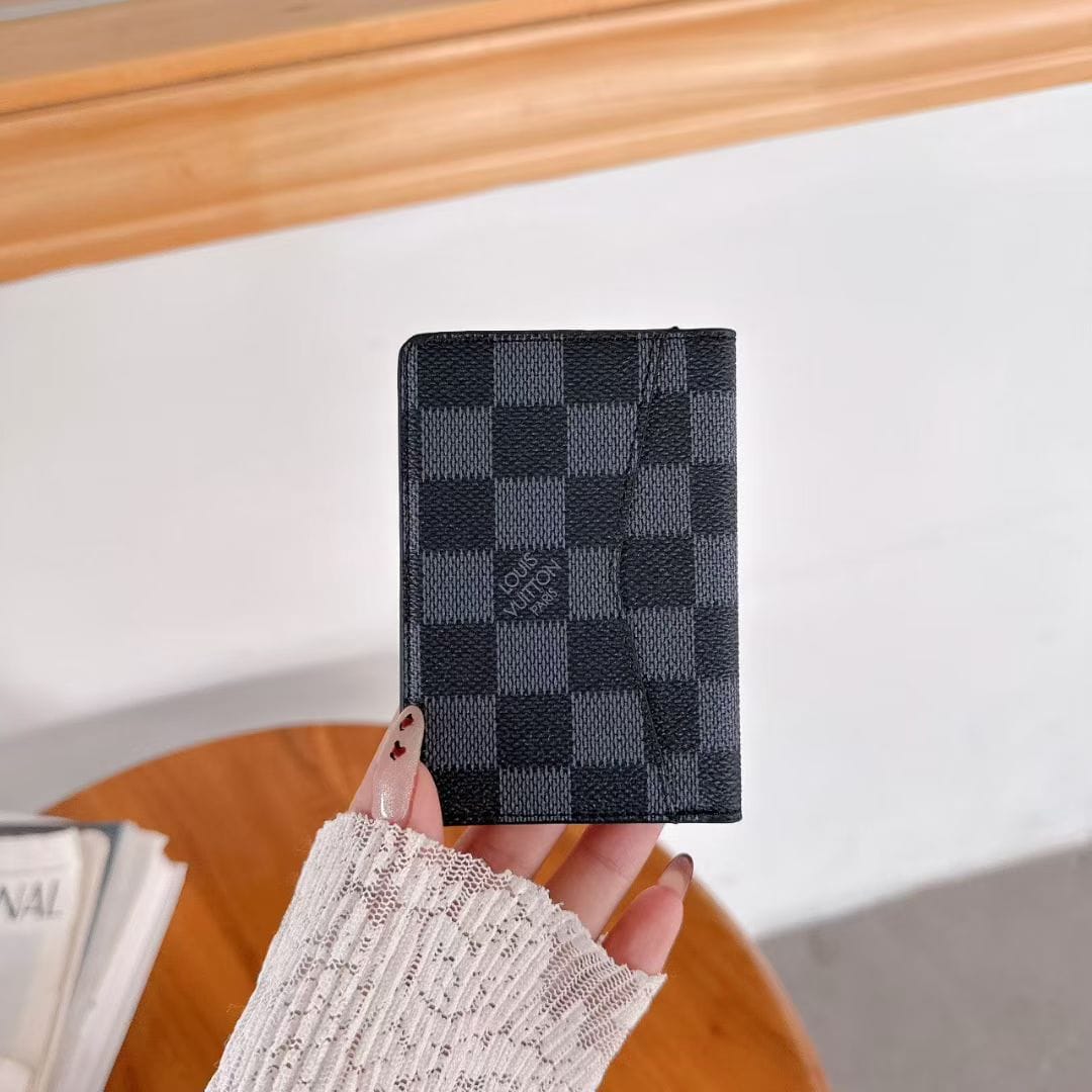 HypedEffects louis vuitton and gucci Slim Card Holder Wallet Luxury Designer Card Case Available in Multiple Styles