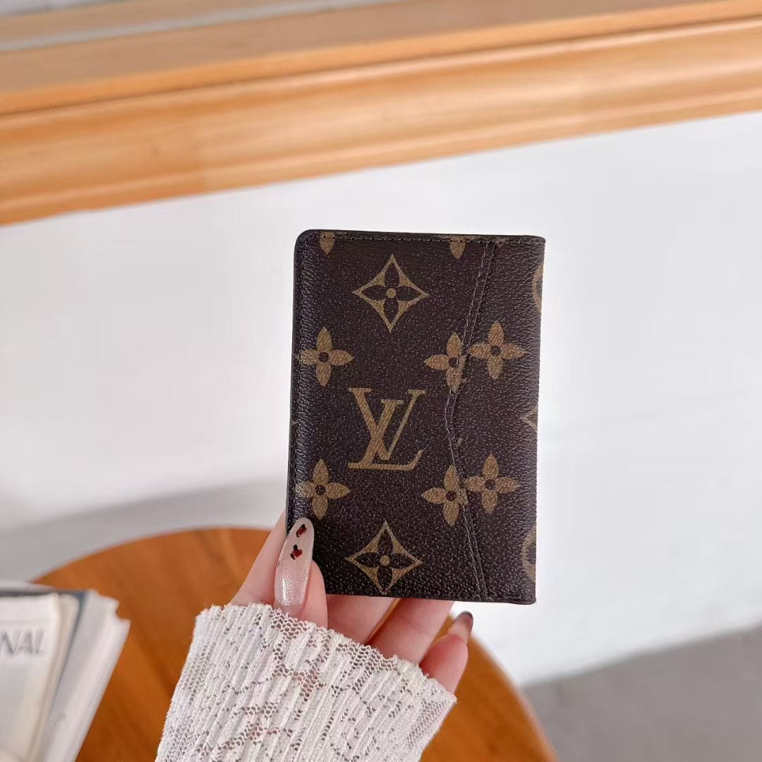 HypedEffects louis vuitton and gucci Slim Card Holder Wallet Luxury Designer Card Case Available in Multiple Styles