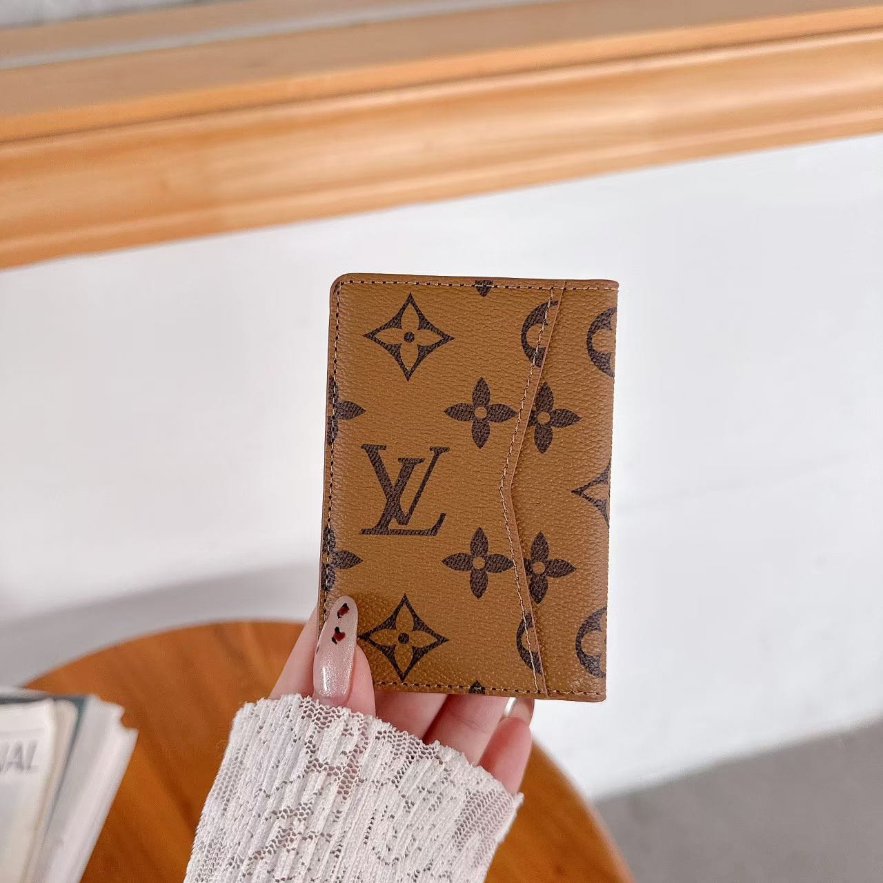 HypedEffects louis vuitton and gucci Slim Card Holder Wallet Luxury Designer Card Case Available in Multiple Styles