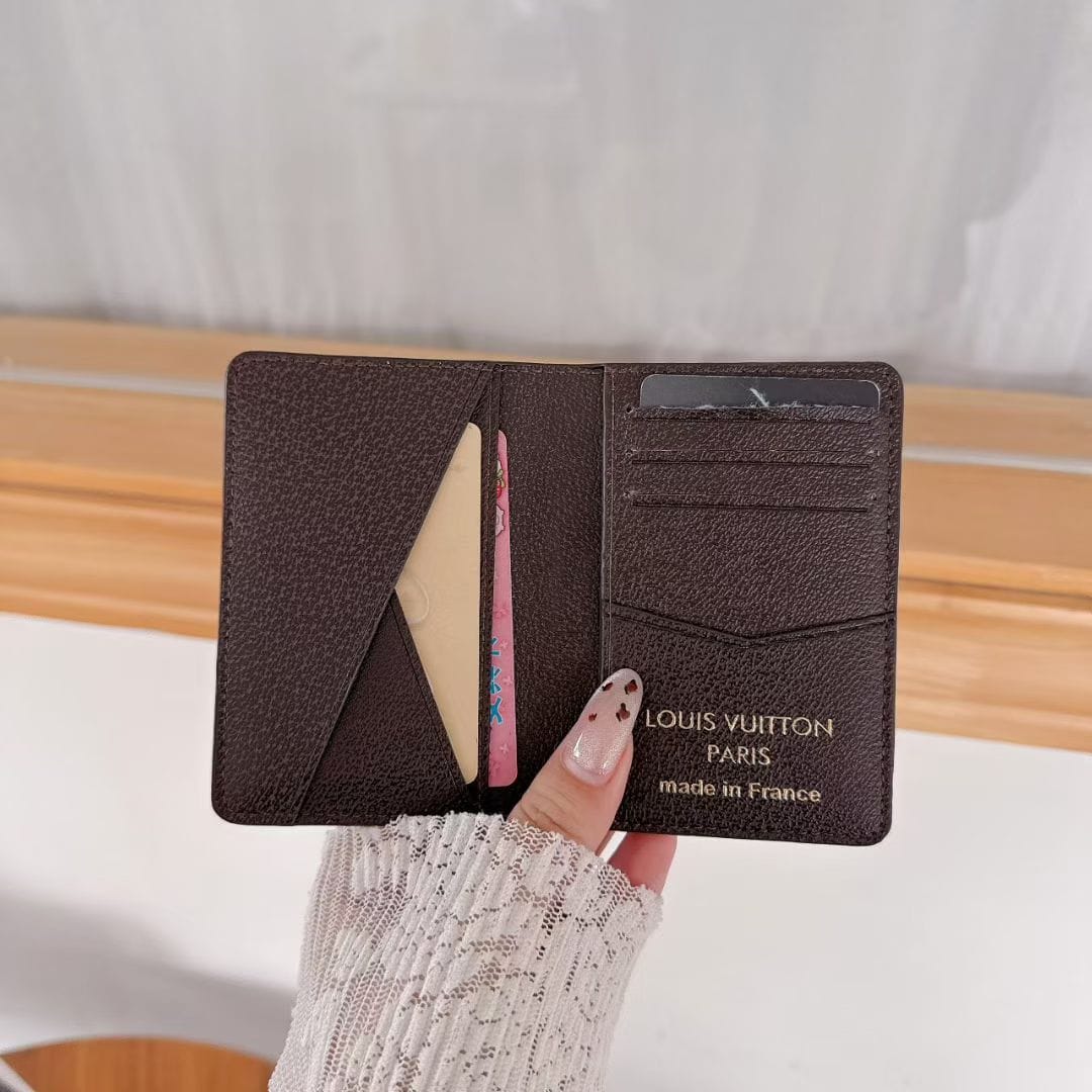 HypedEffects louis vuitton and gucci Slim Card Holder Wallet Luxury Designer Card Case Available in Multiple Styles