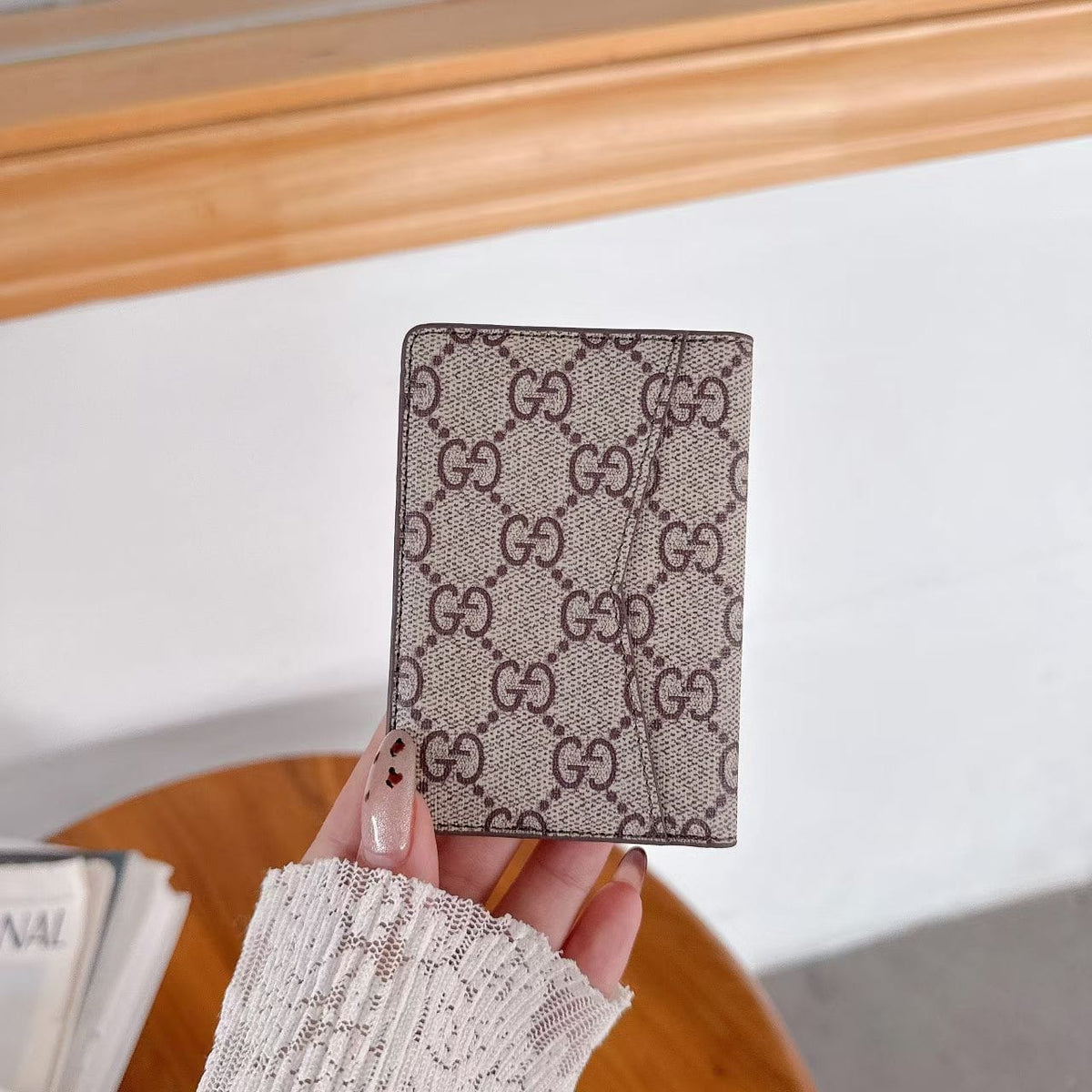 HypedEffects louis vuitton and gucci Slim Card Holder Wallet Luxury Designer Card Case Available in Multiple Styles
