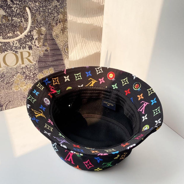 HypedEffects Louis Vuitton Black Rainbow Bucket Hat