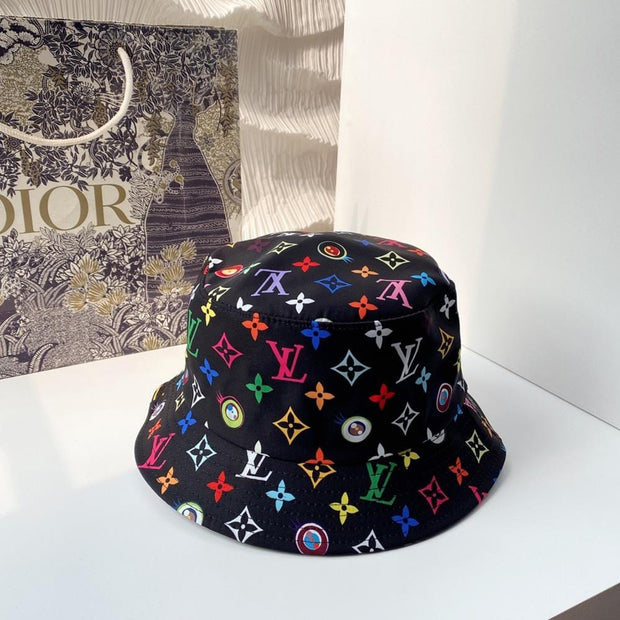 HypedEffects Louis Vuitton Black Rainbow Bucket Hat