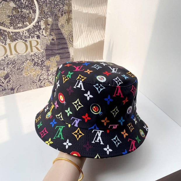 HypedEffects Louis Vuitton Black Rainbow Bucket Hat