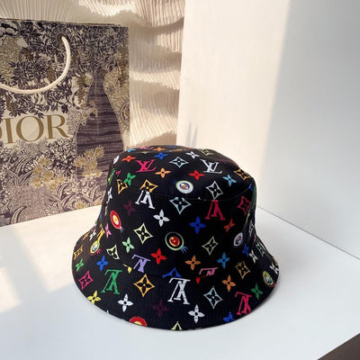 HypedEffects Louis Vuitton Black Rainbow Bucket Hat