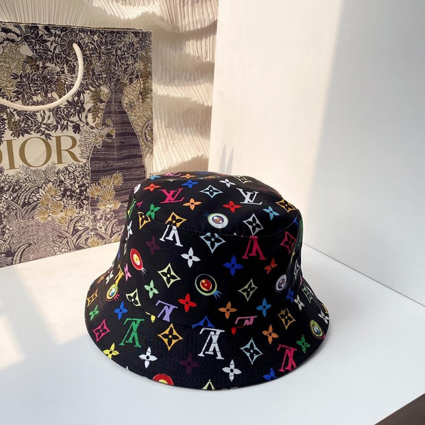 HypedEffects Louis Vuitton Black Rainbow Bucket Hat