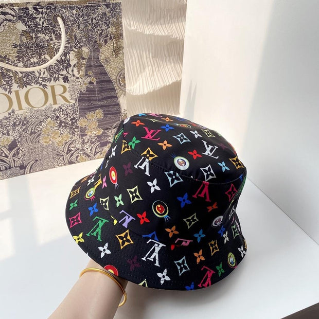 HypedEffects Louis Vuitton Black Rainbow Bucket Hat