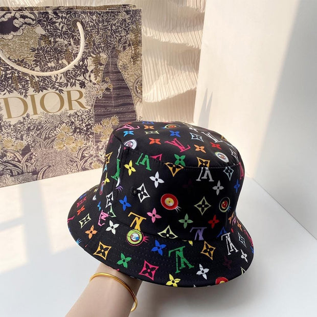 HypedEffects Louis Vuitton Black Rainbow Bucket Hat