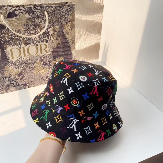 HypedEffects Louis Vuitton Black Rainbow Bucket Hat