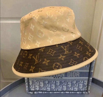 HypedEffects Louis Vuitton Brown Monogram Bucket Hat - Black & Brown