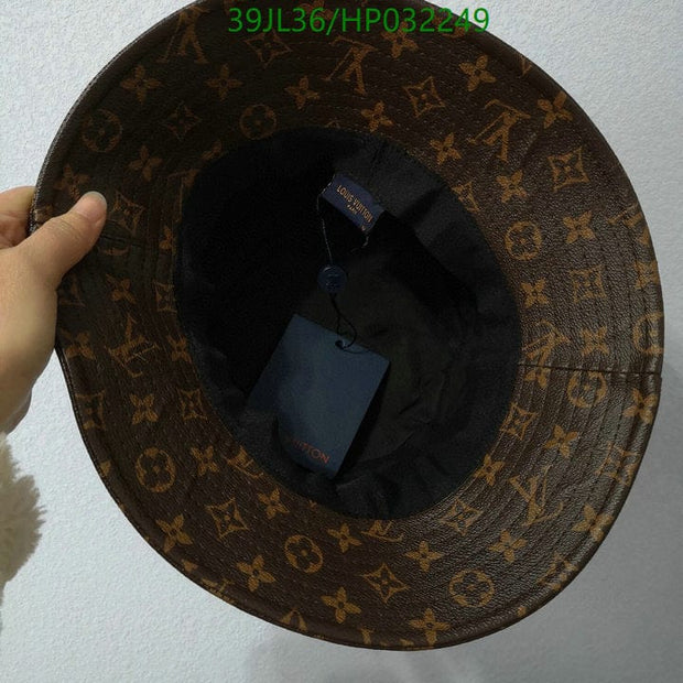 HypedEffects Louis Vuitton Brown Monogram Leather Bucket Hat