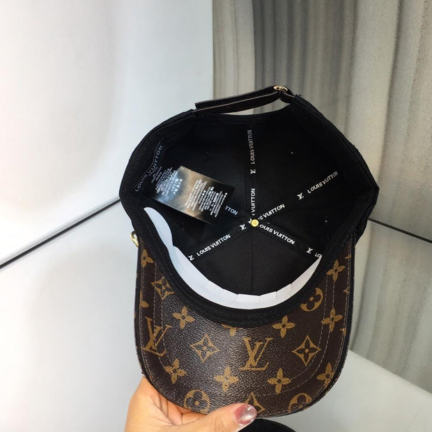 HypedEffects Louis Vuitton Classic Black & Brown Cap - Monogram Signature Design