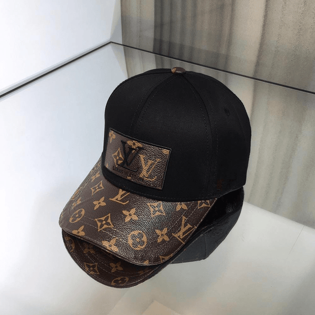 HypedEffects Louis Vuitton Classic Black & Brown Cap - Monogram Signature Design