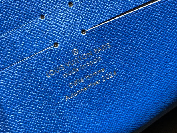HypedEffects Louis Vuitton Damier Graphite Pochette Voyage MM with Royal Blue Accents