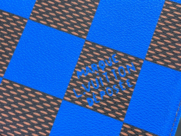 HypedEffects Louis Vuitton Damier Graphite Pochette Voyage MM with Royal Blue Accents