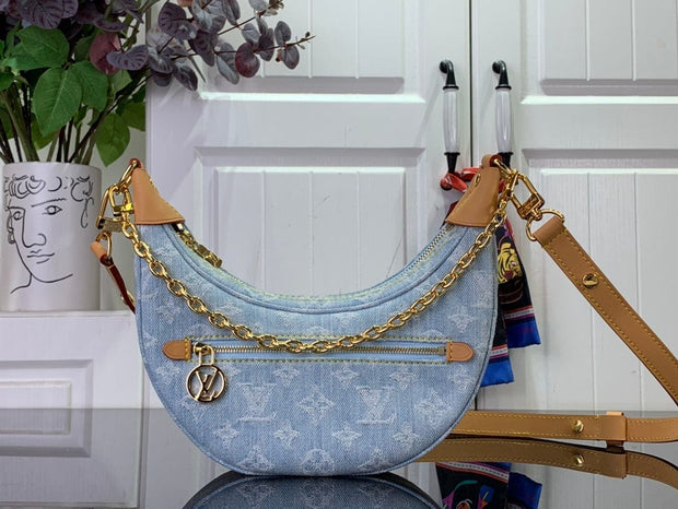 HypedEffects Louis Vuitton Denim Monogram Hobo Bag