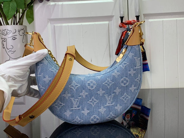 HypedEffects Louis Vuitton Denim Monogram Hobo Bag