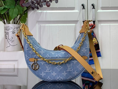 HypedEffects Louis Vuitton Denim Monogram Hobo Bag