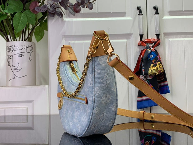 HypedEffects Louis Vuitton Denim Monogram Hobo Bag
