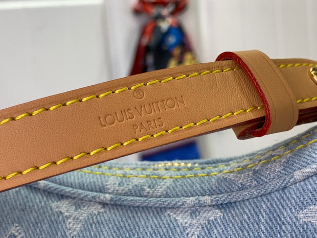 HypedEffects Louis Vuitton Denim Monogram Hobo Bag