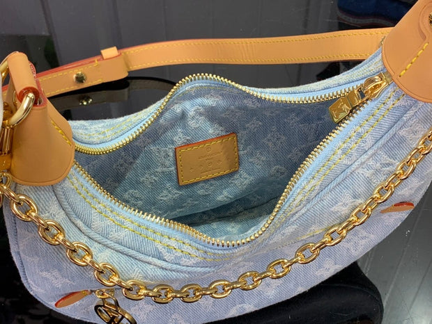HypedEffects Louis Vuitton Denim Monogram Hobo Bag