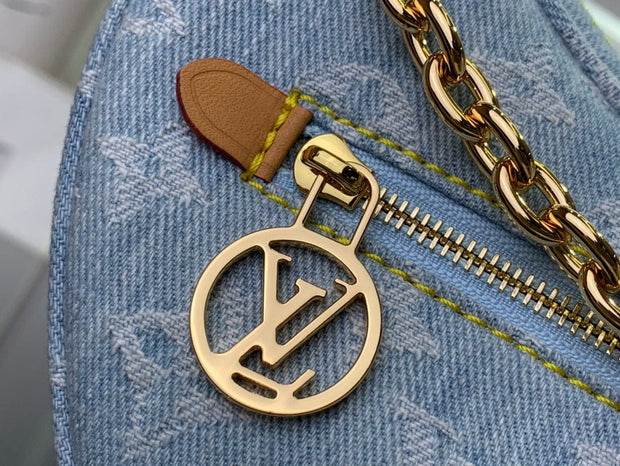 HypedEffects Louis Vuitton Denim Monogram Hobo Bag
